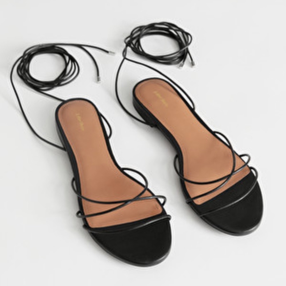 & Other Stories Lace Up Sandals